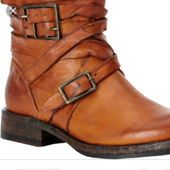 frye strappy boots